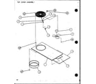 Amana SPCG601151A/P9999415C top cover assembly (spcg600901a/p9999413c) (spcg600903a/p9999414c) (spcg601151a/p9999415c) (spcg601153a/p9999416c) (spcg601351a/p9999417c) (spcg601353a/p9999418c) diagram