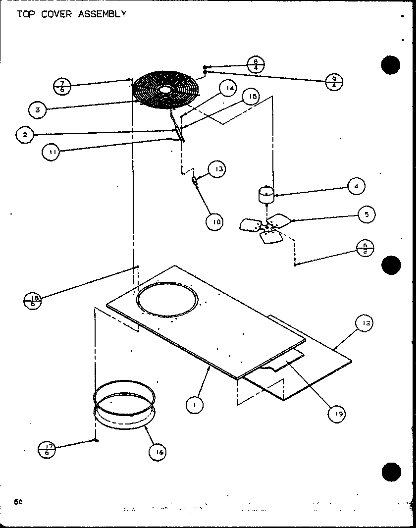 Top cover assembly (spcg600901a/p9999413c) (spcg600903a/p9999414c) (spcg601151a/p9999415c) (spcg601153a/p9999416c) (spcg601351a/p9999417c) (spcg601353a/p9999418c)