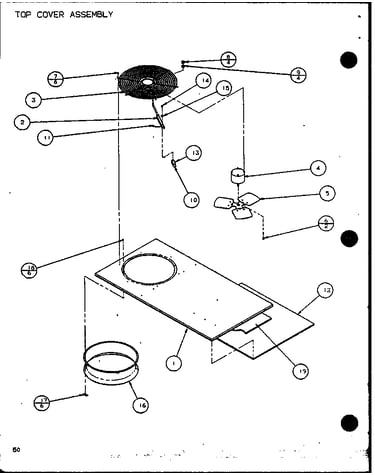 Top cover assembly (spcg600901a/p9999413c) (spcg600903a/p9999414c) (spcg601151a/p9999415c) (spcg601153a/p9999416c) (spcg601351a/p9999417c) (spcg601353a/p9999418c)