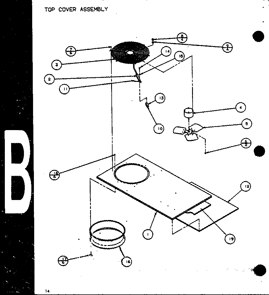 Top cover assembly (spcg240451a/p9999301c) (spcg240701a/p9999302c) (spcg240901a/p9999303c) (spcg300451a/p9999304c) (spcg300701a/p9999305c) (spcg300901a/p9999306c)