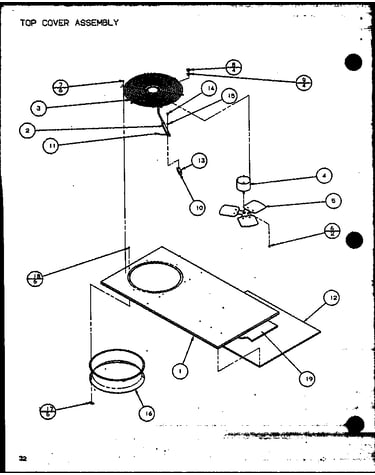 Top cover assembly (spcg360451a/p9999307c) (spcg360453a/p9999308c) (spcg360701a/p9999309c) (spcg360703a/p9999310c) (spcg360901a/p9999311c) (spcg360903a/p9999312c)