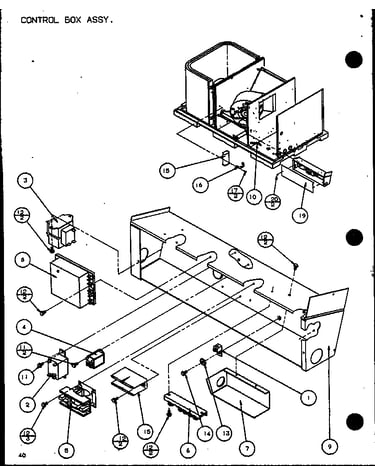 Control box assy. (spcg360451a/p9999307c) (spcg360453a/p9999308c) (spcg360701a/p9999309c) (spcg360703a/p9999310c) (spcg360901a/p9999311c) (spcg360903a/p9999312c) (pece5a/p9850502c)