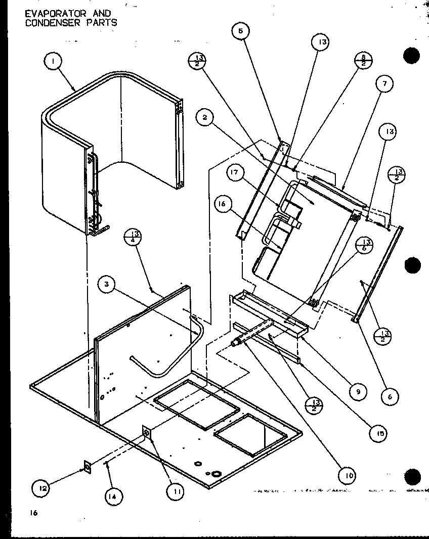 Evaporator and condenser parts (spcg240451a/p1105901c) (spcg240701a/p1105902c) (spcg240901a/p1105903c) (spcg300451a/p1105904c) (spcg300701a/p1105905c) (spcg300901a/p1105906c)
