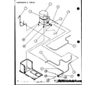 Amana FADM3A/P9851001C compressor & tubing (spcg240451a/p1105901c) (spcg240701a/p1105902c) (spcg240901a/p1105903c) (spcg300451a/p1105904c) (spcg300701a/p1105905c) (spcg300901a/p1105906c) diagram