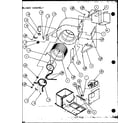 Amana FADM3A/P9851001C blower assembly (spcg240451a/p1105901c) (spcg240701a/p1105902c) (spcg240901a/p1105903c) (spcg300451a/p1105904c) (spcg300701a/p1105905c) (spcg300901a/p1105906c) diagram