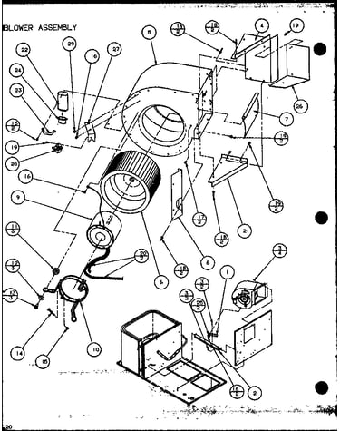 Blower assembly (spcg240451a/p1105901c) (spcg240701a/p1105902c) (spcg240901a/p1105903c) (spcg300451a/p1105904c) (spcg300701a/p1105905c) (spcg300901a/p1105906c)
