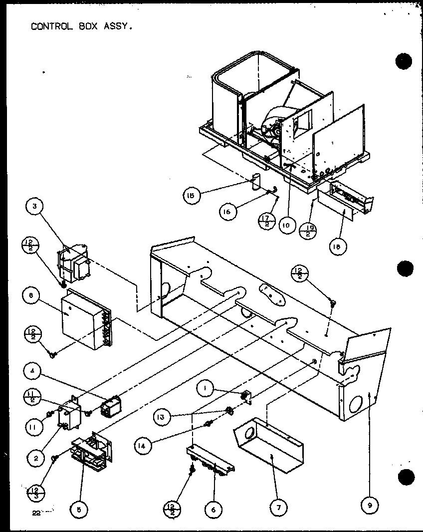 Control box assy. (spcg240451a/p1105901c) (spcg240701a/p1105902c) (spcg240901a/p1105903c) (spcg300451a/p1105904c) (spcg300701a/p1105905c) (spcg300901a/p1105906c)