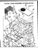 Outer case assembly & insulation (pcb42a0002a/p1152301c) (pcb42b0002a/p1152302c) (pcb48b0002a/p1152303c) (pcb60b0002a/p1152305c)