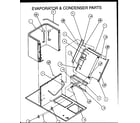 Amana PCB30A0002A/P1152202C evaporator & condenser parts diagram