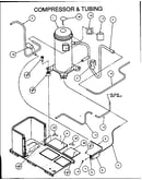 Compressor & tubing (pcb24a0002a/p1152201c) (pcb24b0002a/p1152204c) (pcb30a0002a/p1152202c) (pcb30b0002a/p1152205c) (pcb36b0002a/p1152206c) (pcb36a0002a/p1152203c)