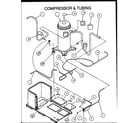 Amana PCB36B0002A/P1152206C compressor & tubing (pcb42a0002a/p1152301c) (pcb42b0002a/p1152302c) (pcb48b0002a/p1152303c) (pcb60b0002a/p1152305c) diagram