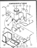 Compressor & tubing (pcb42a0002a/p1152301c) (pcb42b0002a/p1152302c) (pcb48b0002a/p1152303c) (pcb60b0002a/p1152305c)