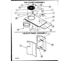 Amana PCA60B0002A/P1153705C top cover assembly/heater panel assembly diagram