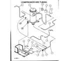 Amana PCA48B0003A/P1153704C compressor and tubing (pca24b0002a/p1153601c) (pca30b0002a/p1153602c) (pca36b0002a/p1153603c) (pca36b0003a/p1153604c) (pca36b0004a/p1153605c) diagram