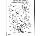Amana PCA60B0002A/P1153705C control box assembly and electrical components diagram