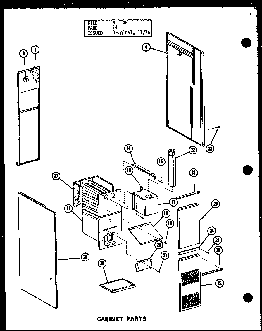 Cabinet parts (gc65df-2/p96382-1f) (gc80df/p96382-2f) (gc80df-3/p96382-3f) (gc105df/p96382-4f) (gc105df-3/p96382-5f) (gc120df/p96382-6f) (gc120df-3.5/p96382-7f) (gc140df-4/p96382-8f)