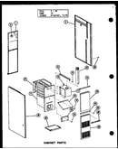 Cabinet parts (gc65df-2/p96382-1f) (gc80df/p96382-2f) (gc80df-3/p96382-3f) (gc105df/p96382-4f) (gc105df-3/p96382-5f) (gc120df/p96382-6f) (gc120df-3.5/p96382-7f) (gc140df-4/p96382-8f)
