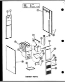 Cabinet parts (gc65df-2/p96382-9f) (gc80df/p96382-10f) (gc80df-3/p96382-11f) (gc105df/p96382-12f) (gc105df-3/p96382-13f) (gc120df/p96382-14f) (gc120df-3.5/p96382-15f) (gc140df-4/p96382-16f)