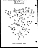 Burner and control parts (gl120e-r3/p96328-15f) (gl140e-r4/p96328-16f) (gl160e-r4/p96328-17f) (gl200e-r4/p96328-18f)