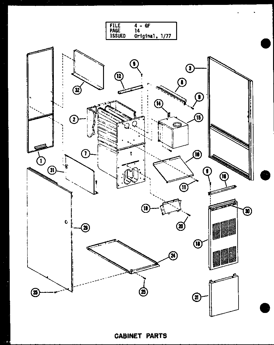 Cabinet parts (gh-65de/p96380-1f) (gh-80de/p96380-2f) (gh-105de-3/p96380-7f) (gh-120de-5/p96380-11f) (gh-140de-4/p96380-14f) (gh-160e-r3.5/p96380-19f)