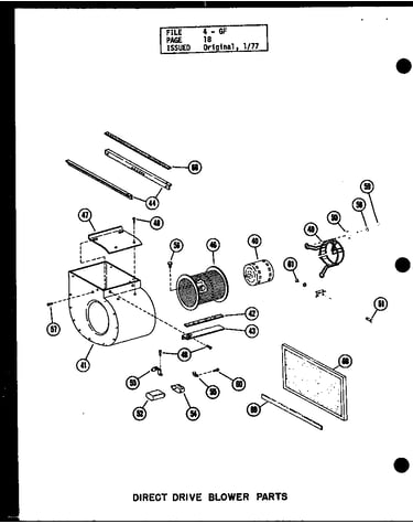 Direct drive blower parts (gh-65de/p96380-1f) (gh-80de/p96380-2f) (gh-105de-3/p96380-7f) (gh-120de-5/p96380-11f) (gh-140de-4/p96380-14f)
