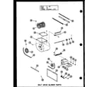 Amana GH105DE/P96380-6F belt drive blower parts (gh105e-r3/p96380-8f) (gh120e-r3/p96380-12f) (gh140e-r4/p96380-15f) (gh160e-r5/p96380-18f) (gh200e-r4/p96380-17f) diagram