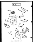 Belt drive blower parts (gh105e-r3/p96380-8f) (gh120e-r3/p96380-12f) (gh140e-r4/p96380-15f) (gh160e-r5/p96380-18f) (gh200e-r4/p96380-17f)
