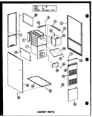 Cabinet parts (gh80de-3/p96380-4f) (gh80de-4/p96380-5f) (gh105de/p96380-6f) (gh120de/p96380-9f) (gh120de-4/p96380-10f) (gh140de/p96380-13f)