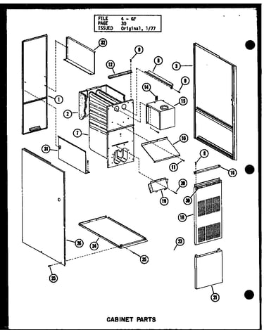 Cabinet parts (gh80de-3/p96380-4f) (gh80de-4/p96380-5f) (gh105de/p96380-6f) (gh120de/p96380-9f) (gh120de-4/p96380-10f) (gh140de/p96380-13f)