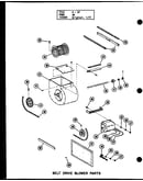 Belt drive blower parts