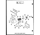 Amana GH120DE-5/P96420-11F direct drive blower parts (gh80de/p96420-2f) (gh105de-3/p96420-7f) (gh120de-5/p96420-11f) (gh140de-4/p96420-14f) diagram