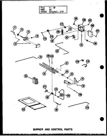Burner and control parts (gh160de-r3.5/p96420-16f)