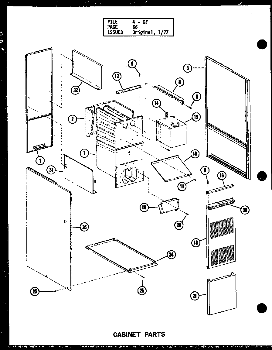 CABINET PARTS (GH80DE-2/P96421-3F) (GH105E-R3/P96421-8F) (GH120E-R3/P96421-12F) (GH140E-R4/P96421-15F) (GH160E-R5/P96421-17F)