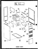 Cabinet parts (gh80de-2/p96421-3f) (gh105e-r3/p96421-8f) (gh120e-r3/p96421-12f) (gh140e-r4/p96421-15f) (gh160e-r5/p96421-17f)