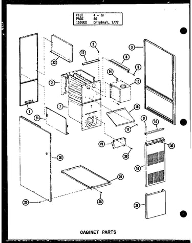 Cabinet parts (gh80de-2/p96421-3f) (gh105e-r3/p96421-8f) (gh120e-r3/p96421-12f) (gh140e-r4/p96421-15f) (gh160e-r5/p96421-17f)
