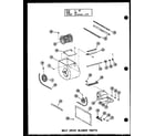 Amana GH105DE/P95420-6F belt drive blower parts (gh105e-r3/p96421-8f) (gh120e-r3/p96421-12f) (gh140e-r4/p96421-15f) (gh160e-r5/p96421-17f) diagram