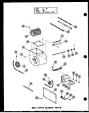 Belt drive blower parts (gh105e-r3/p96421-8f) (gh120e-r3/p96421-12f) (gh140e-r4/p96421-15f) (gh160e-r5/p96421-17f)