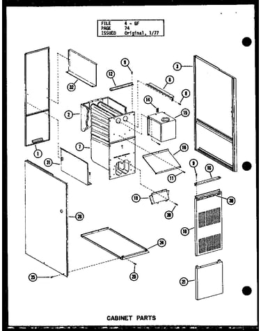 Cabinet parts