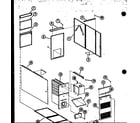 Amana GL200F-R5/P96381-11F cabinet parts diagram