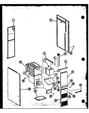Cabinet parts (gc65dj-2/p96455-1f) (gc80dj/p96455-2f) (gc80dj-3/p96455-3f) (gc105dj/p96455-4f) (gc105dj-3/p96455-5f) (gc120dj/p96455-6f) (gc120dj-3.5/p96455-7f) (gc140dj-4/p96455-8f)