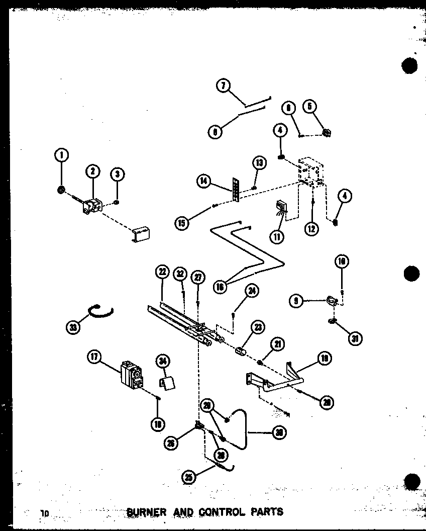 BURNER AND CONTROL PARTS (GC65DJ-2/P96455-1F) (GC80DJ/P96455-2F) (GC80DJ-3/P96455-3F) (GC105DJ/P96455-4F) (GC105DJ-3/P96455-5F) (GC120DJ/P96455-6F) (GC120DJ-3.5/P96455-7F) (GC140DJ-4/P96455-8F)