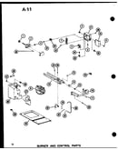 Burner and control parts (ghe65dm-2/p96596-1f) (ghe65dm-3/p96596-2f) (ghe80dm/p96596-3f) (ghe80dm-3/p96596-4f) (ghe80dm-4/p96596-5f) (ghe105dm/p96596-6f)