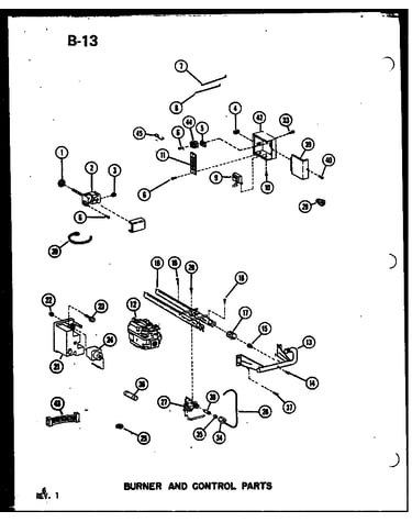 Burner and control parts