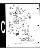 Belt drive blower parts