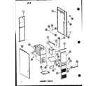 Amana GCE80DM/P96597-2F cabinet parts diagram