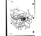 Amana EGHW100DA-3/P68745-2F blower assembly diagram