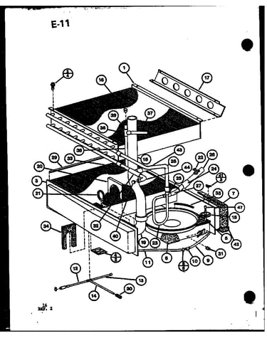 Gas burners and manifold