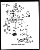 Belt drive blower parts