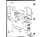 Amana GHE120DN/P68830-9F cabinet parts (ghe56dn-3/p68830-14f) (ghe65dn-2/p68830-1f) (ghe65dn-3/p68830-2f) (ghe80dn/p68830-3f) (ghe80dn-3/p68830-4f) diagram