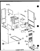 Cabinet parts (ghe56dn-3/p68830-14f) (ghe65dn-2/p68830-1f) (ghe65dn-3/p68830-2f) (ghe80dn/p68830-3f) (ghe80dn-3/p68830-4f)